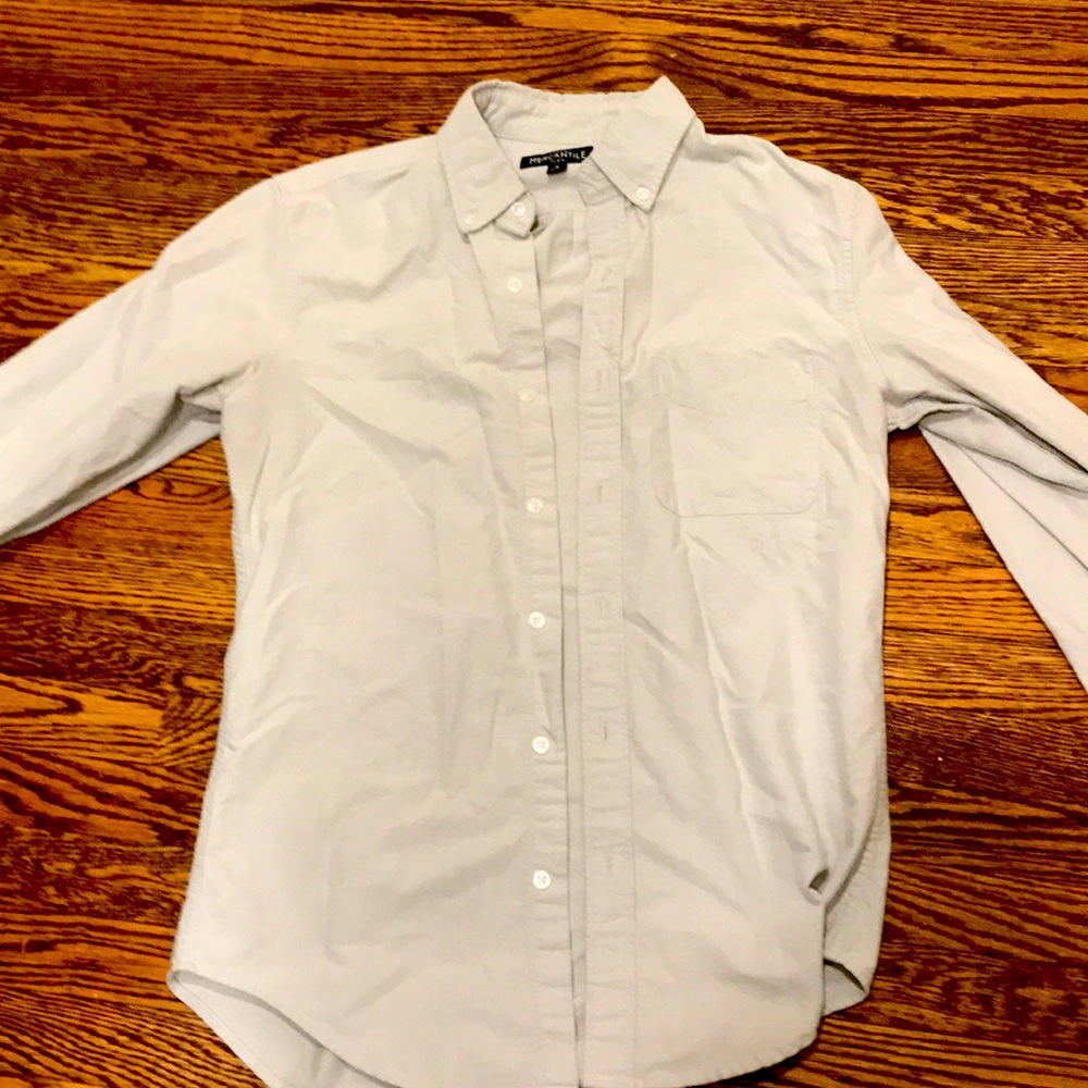 J Crew Light Gray Button Down